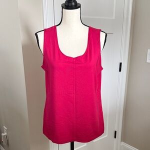 Chico's Sleeveless Scoop Neck Tank - Fuchsia Pink